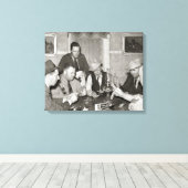 Poker Game, 1939 Canvas Afdruk (Insitu (Houten vloer))