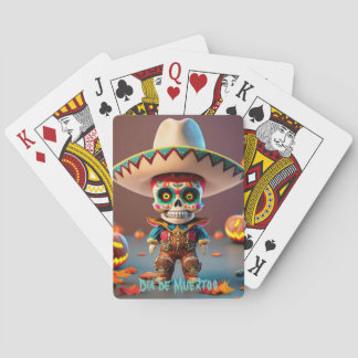 Poker game (cards) day of the dead pokerkaarten