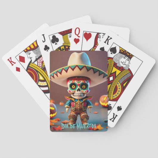 Poker game (cards) day of the dead pokerkaarten (Achterkant)