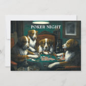 Poker Game Night Invitation Sjabloon Kaart (Voorkant)
