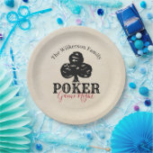 Poker Game Night  Style Clubs Papieren Bordje (Feest)