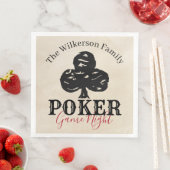 Poker Game Night  Style Clubs Servet (Insitu)