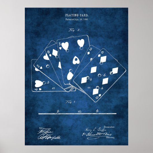 Poker Game-spelkaart Wall Art nr. 5 Poster (Voorkant)