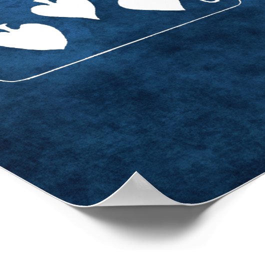 Poker Game Wall Decor Print nr. 2 speelkaarten (Hoek)