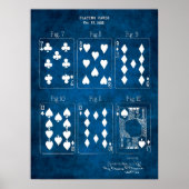 Poker Game Wall Decor Print nr. 2 speelkaarten (Voorkant)