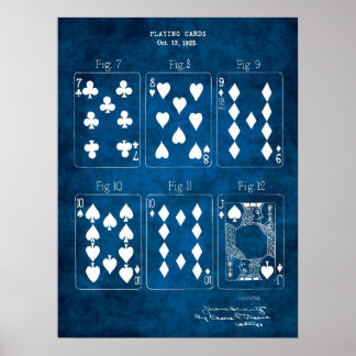 Poker Game Wall Decor Print nr. 2 speelkaarten