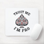 Poker Gamer Funny Quote Design Muismat (Met muis)
