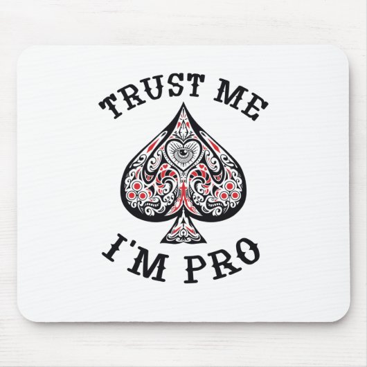 Poker Gamer Funny Quote Design Muismat (Voorkant)