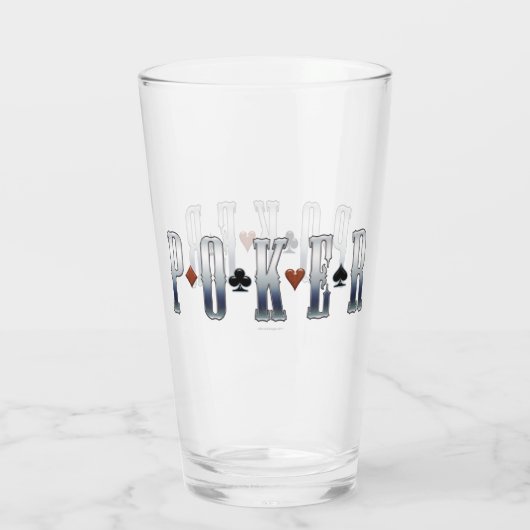 Poker Glas (Achterkant)
