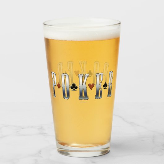 Poker Glas (Voorkant gevuld)