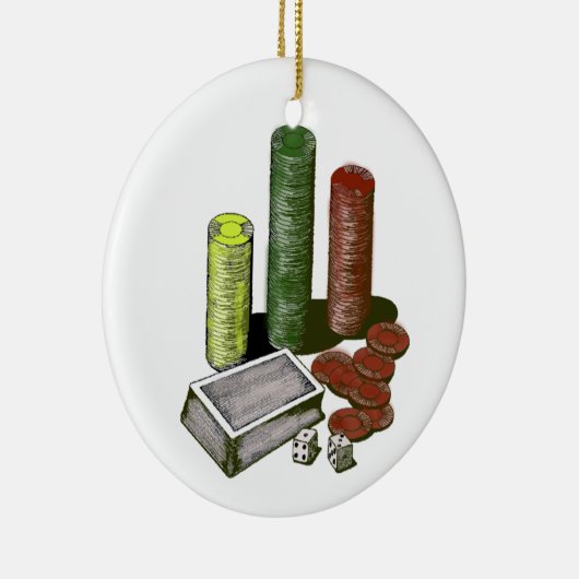 Poker gokspelen keramisch ornament (Rechts)
