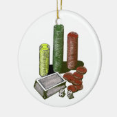 Poker gokspelen keramisch ornament (Links)