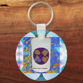 Poker Gold Champion Glass Sleutelhanger (Voorkant)