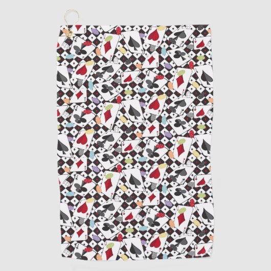 Poker Golfhanddoek (Voorkant)