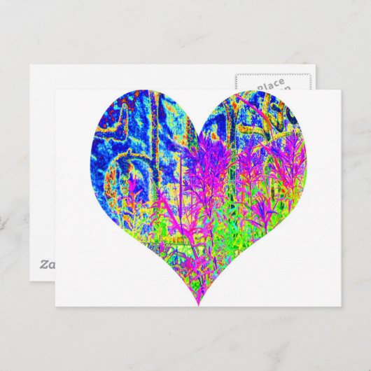 Poker Graffiti Heart Briefkaart (Voorkant / Achterkant)