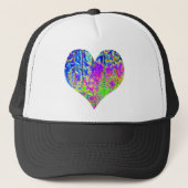 Poker Graffiti Heart Trucker Pet (Voorkant)