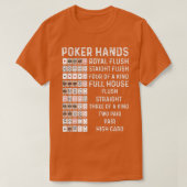 Poker Hands Cheat Card Casino Games Funny Pl T-shirt (Design voorkant)