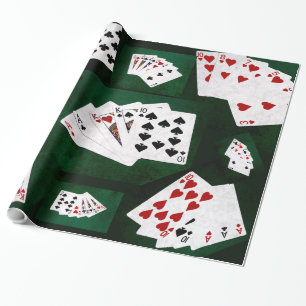 Poker Hands collage Cadeaupapier