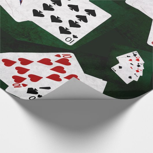 Poker Hands collage Cadeaupapier (Hoek)