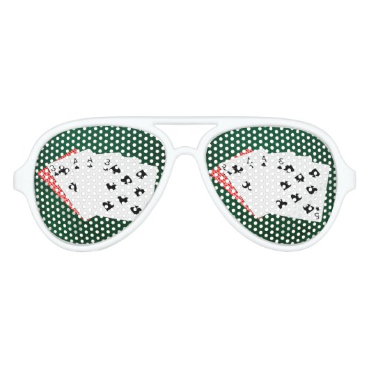 Poker Hands - Dead Man Hand Aviator Zonnebril (Voorkant)
