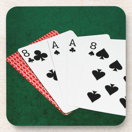 Poker Hands - Dead Man Hand Drankjes Onderzetter (Voorkant)