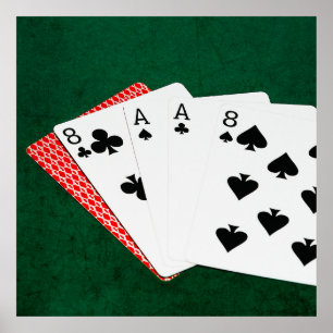 Poker Hands - Dead Man Hand Poster