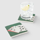 Poker Hands - Dead Man Hand Stenen Onderzetter (Zijkant)