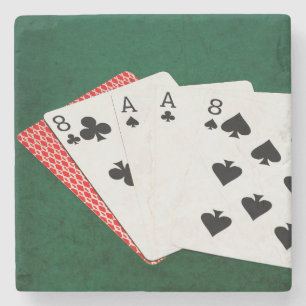 Poker Hands - Dead Man Hand Stenen Onderzetter