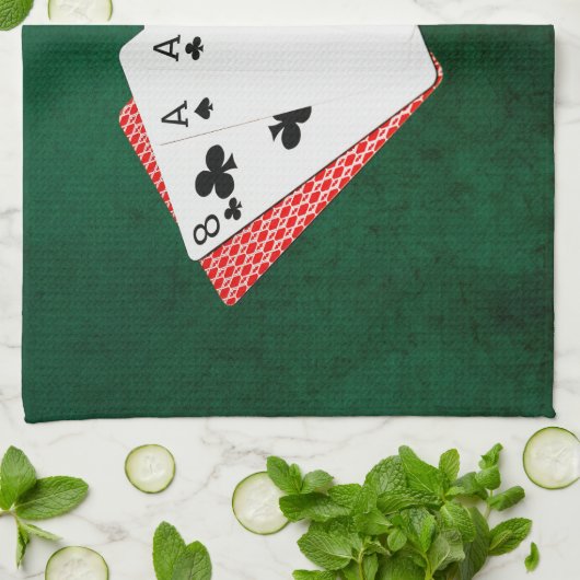 Poker Hands - Dead Man Hand Theedoek (Gevouwen)