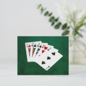 Poker Hands - Drie van een soort - Jack Briefkaart (Staand voorkant)