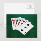 Poker Hands - Drie van een soort - Jack Briefkaart (Voorkant / Achterkant)