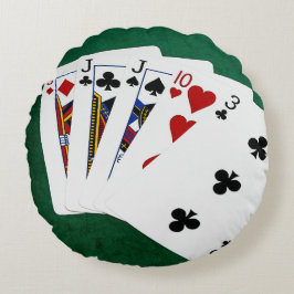 Poker Hands - Drie van een soort - Jack Rond Kussen