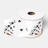 Poker Hands - Flush - Clubs Suit Grosgrain Lint (Spoel)