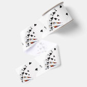 Poker Hands - Flush - Clubs Suit Grosgrain Lint (Achterkant)