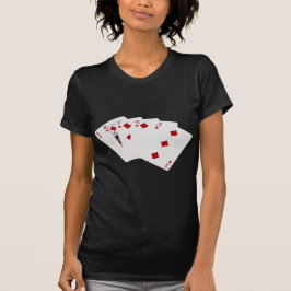 Poker Hands - Flush - Diamonds Suit T-shirt