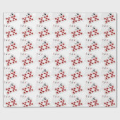 Poker Hands - Full House Ace en Ten Cadeaupapier (Vlak)