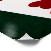 Poker Hands - Full House - Ace en Ten Poster (Hoek)