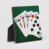 Poker Hands - Full House - Queen en Nine Fotoplaat (Voorkant)