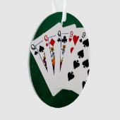 Poker Hands - Full House - Queen en Nine Ornament (voorkant)