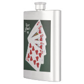 Poker Hands - Hearts Royal Flash. Je game is aan d Heupfles (Links)