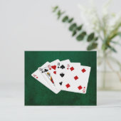 Poker Hands - High Card - ACE Briefkaart (Staand voorkant)