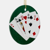 Poker Hands - High Card - ACE Keramisch Ornament (Rechts)