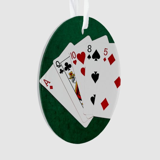 Poker Hands - High Card - ACE Ornament (voorkant)