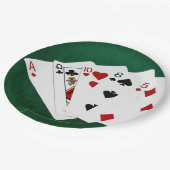 Poker Hands - High Card - ACE Papieren Bordje (Gekanteld)