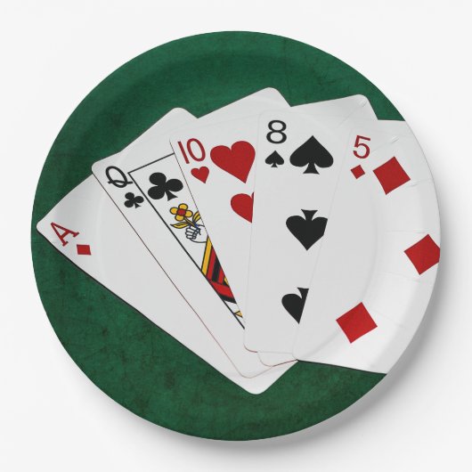 Poker Hands - High Card - ACE Papieren Bordje (Voorkant)