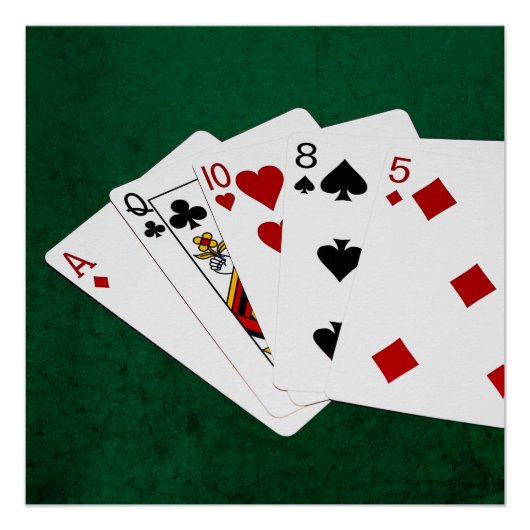 Poker Hands - High Card - ACE Poster (Voorkant)