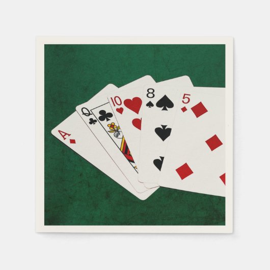 Poker Hands - High Card - ACE Servet (Voorkant)