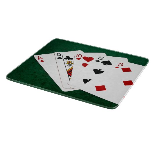 Poker Hands - High Card - ACE Snijplank (Hoek)
