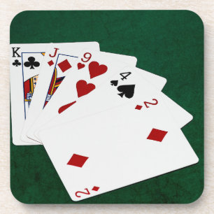 Poker Hands - High Card - King Drankjes Onderzetter