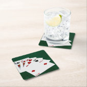 Poker Hands - High Card - King Kartonnen Onderzetters (Insitu)